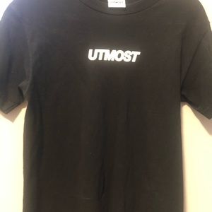 Black UTMOST Logo Tee from Zumiez